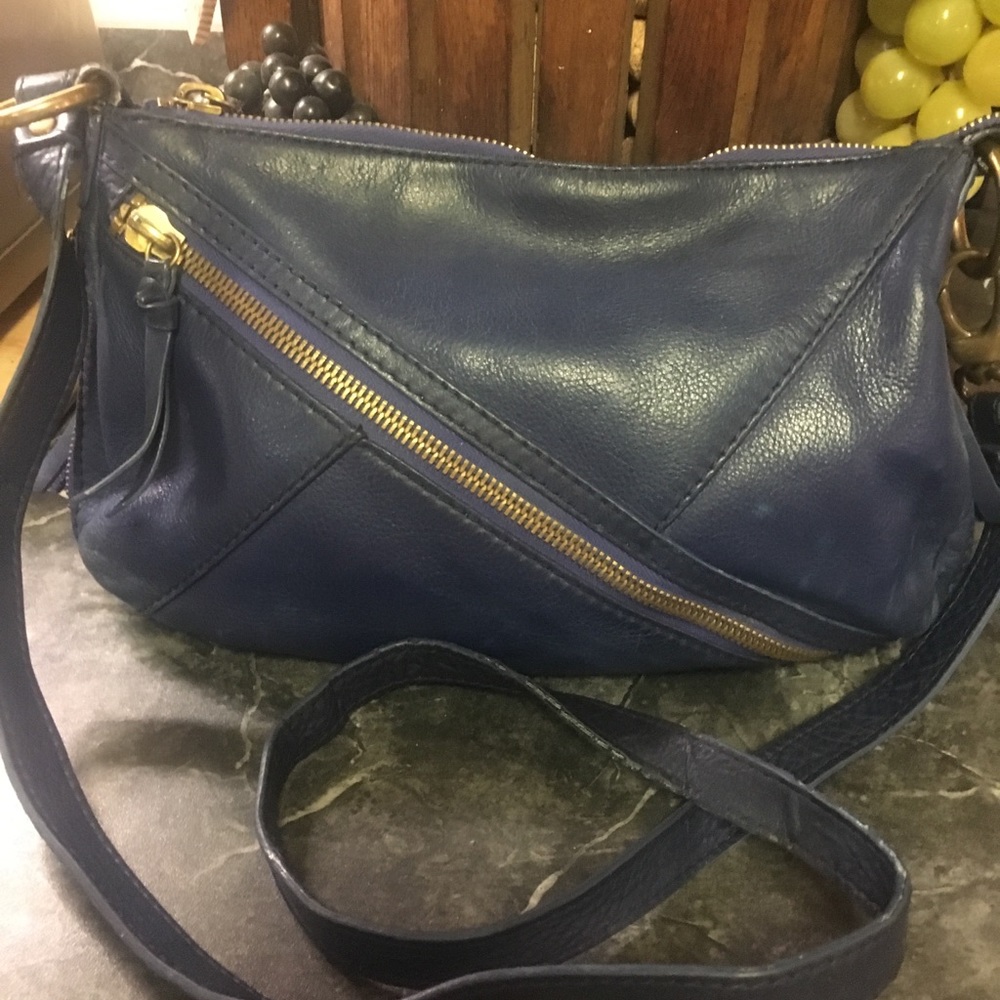 Hobo navy zippered crossbody